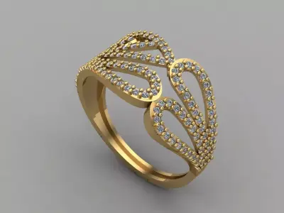 Women Ring 3DM Womens Ring 3d models 3D print model 3D print model 72