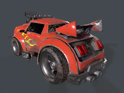 Stylized Car  Low-poly 3D model