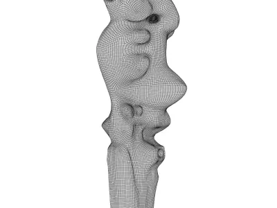 abstract sculptures 3D model