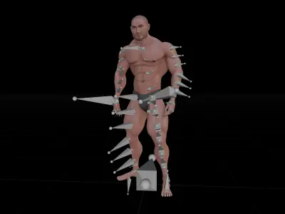 Human Body - Muscular Male - Unreal Engine Low-poly 3D model
