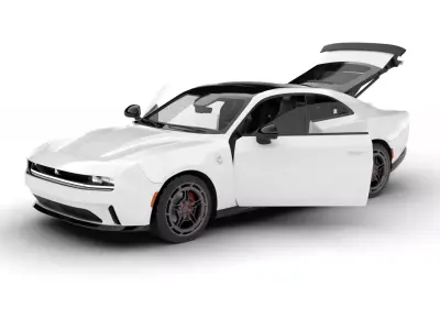 Dodge Charger Daytona Banshee 2025 HQ 3d model 3D model