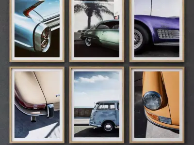 JUNIQE Car picture 3D model