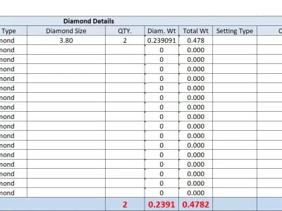 Diamond Earrings  3D print model