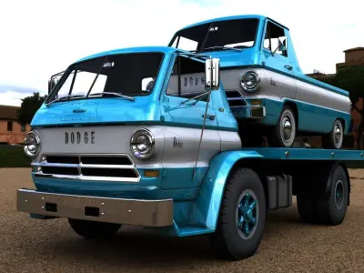 DODGE L700 TRUCK 1966 3D model