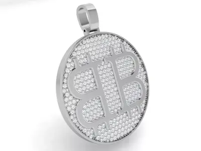 Circle Letter Pendant 3972 3D print model