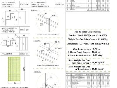 132 kWp Solar Project Type 11 3D model