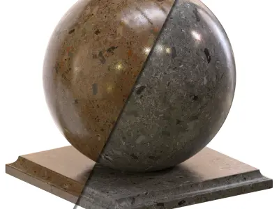 Granite stone PBR Texture with SBSAR material Texture