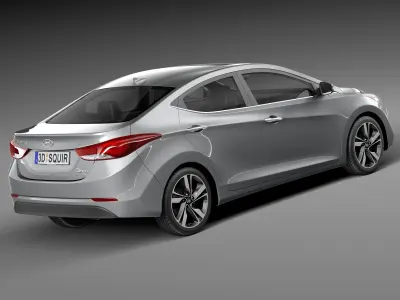 Hyundai Elantra Sedan 2014 3D model