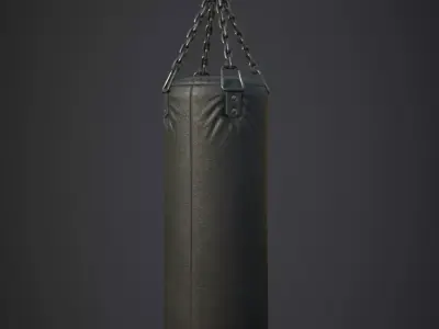 Punching Bag Low-poly 3D model