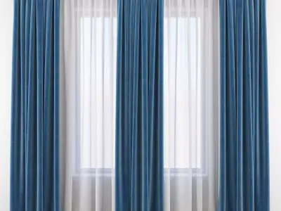 Set 85 Curtains 3D model