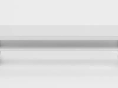 TV Table V3 - Universal White Console Low-poly 3D model