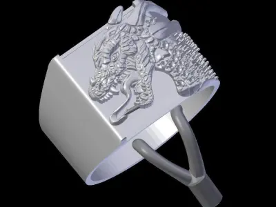 The dragon ring 3D print model