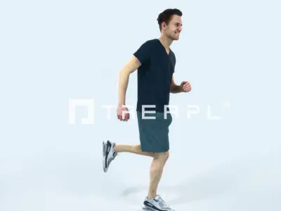 Virtue 02I Running Jogging Football Sports Man Low-poly 3D model