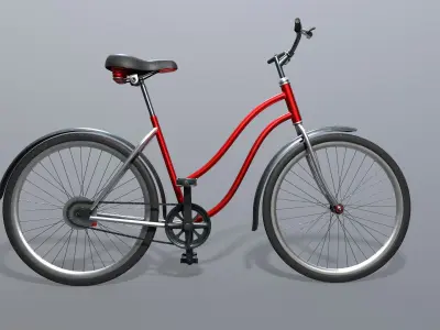 Bicycle - Bike Modern and Vintage Low-poly 3D model