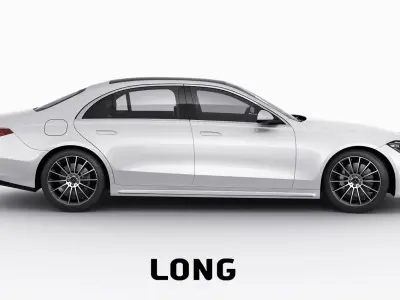 Mercedes-Benz S-class 2021 AMG-line LWB and SWB 3D model