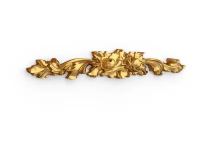Classic carved decor ornament 354 3D model