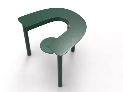 Haze Chair Low-poly 3D model
