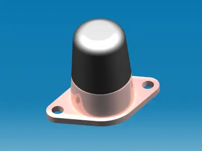 Bump Stop Car Hood Free 3D model