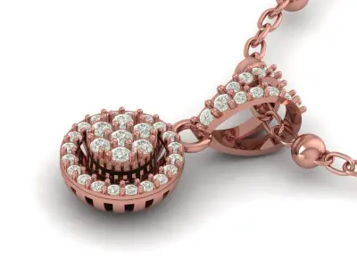 Pendant Necklace 3D print model 20