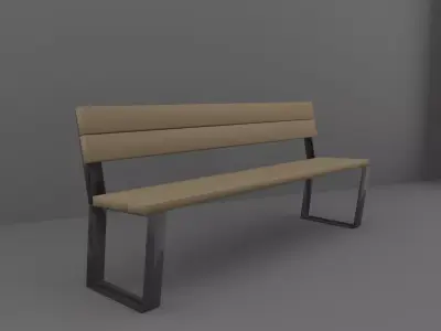 Bench Free low-poly 3D model order