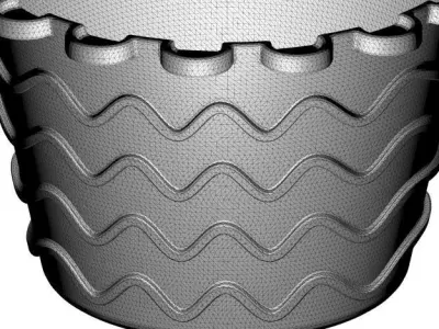 Transparent Pot 3D model