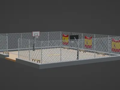 Basketball Stadium - Spain Low-poly 3D model