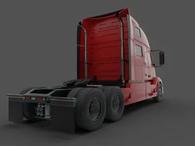 Volvo VNL truck 2014 Low-poly 3D model