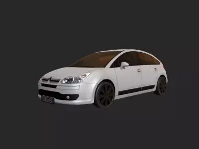 Low Poly Car 8 citroen Low-poly 3D model