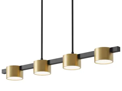 Pendant row lamp Goldlux Mirella 3D model