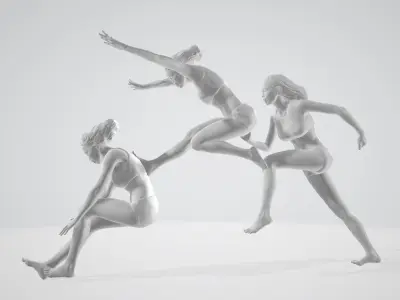 standing long jump 3D print model