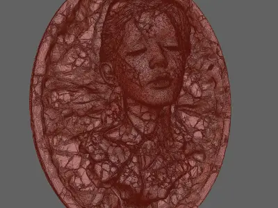 Lava girl 3D model