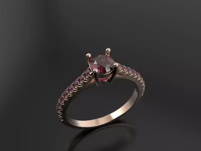 Butterfly cut ring  3D print model