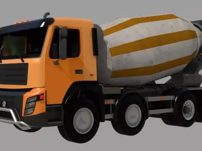 remicon cement mixer 3D model