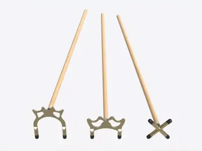 Billiard Cue Bridge Set 3D model