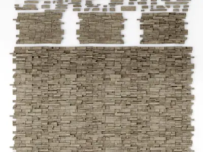 Wall clincer brick desert n1 3D model