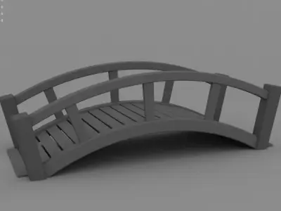 Wooden briz  Free low-poly 3D model
