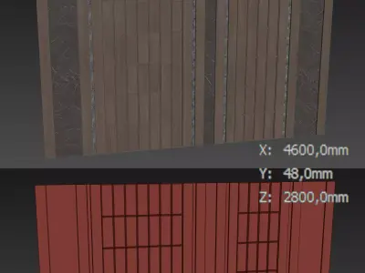 Decorative V78 Wall Panels 3D model