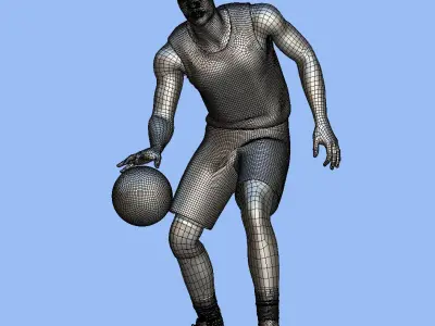 3D Rigged Gilbert Arenas Washington Wizards NBA 3D model