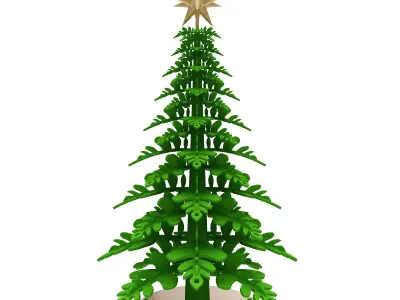 Printable christmas tree  3D print model