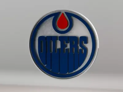 NHL Edmonton Oilers Team Logo 3D model