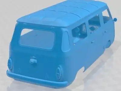 Fiat 850 Familiare Printable Body Van 3D print model
