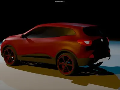 renault kadjar 2017 3D model