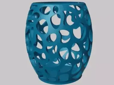 Oval Pencil Holder with Holes Free 3D print model