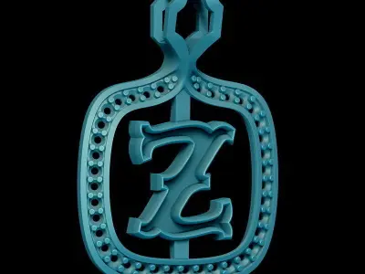 Z Letter Pendant 3D print model
