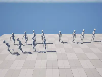 grey alien  Model Low-poly 3D model