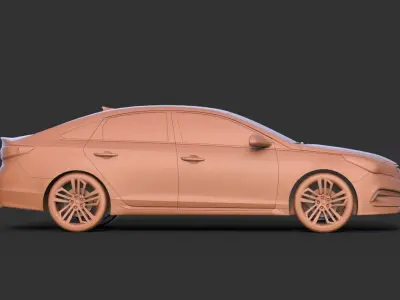 Hyundai Sonata 2016 3D print model