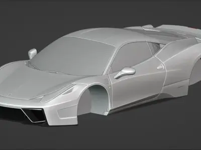 Ferrari 458 Italia F142 Vorsteiner Nero 3D model