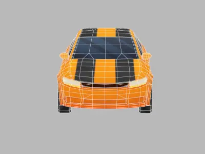 Low Poly Car Low-poly 3D model