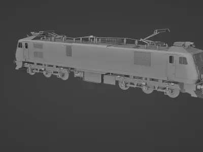 WAP-7 Indian Railways Low-poly 3D model