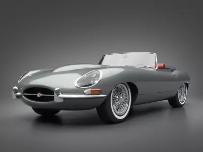 1964 Jaguar E-Type 4 2 Roadster 3D model